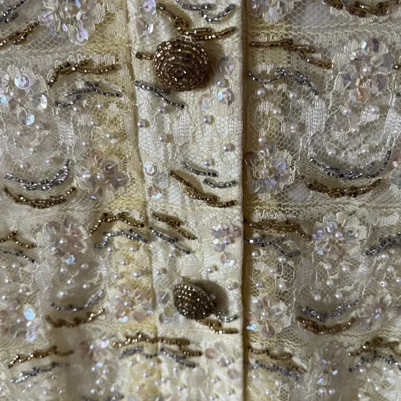 VTG 60s RARE beaded all over shift dress - Picture 8 of 16